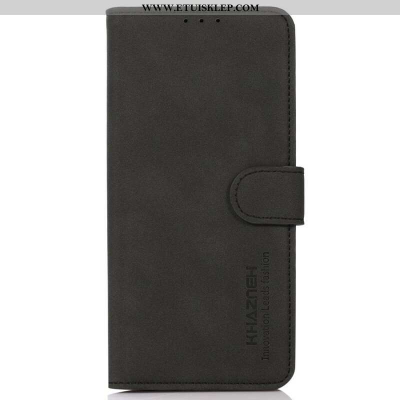 Obudowa Etui Na Telefon do iPhone 13 Mini Modny Efekt Skóry Khazneh